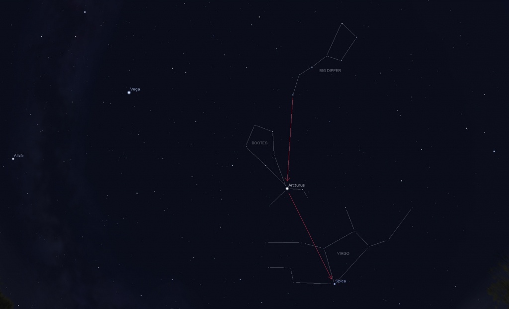 What&amp;#039;s Up In Tonight&amp;#039;s Sky – Beckstrom Observatory - Florida Night Sky Map