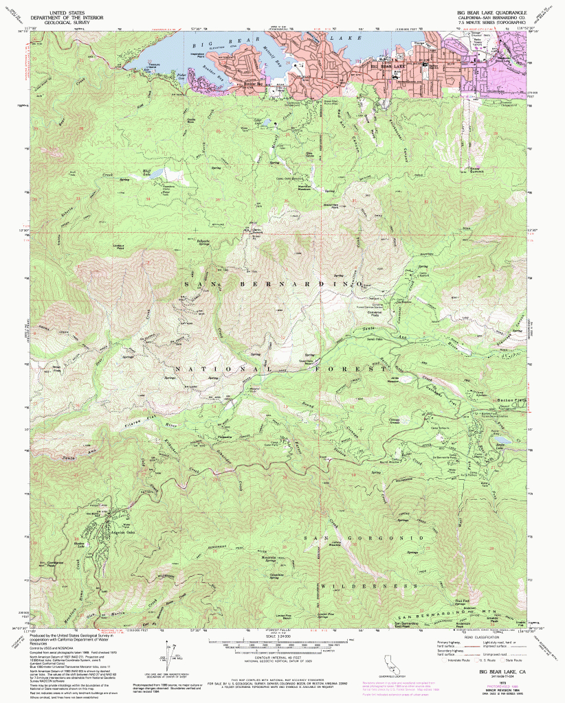 Where Is San Bernardino California On The Map Topographic Maps Of - Map Of San Bernardino County California