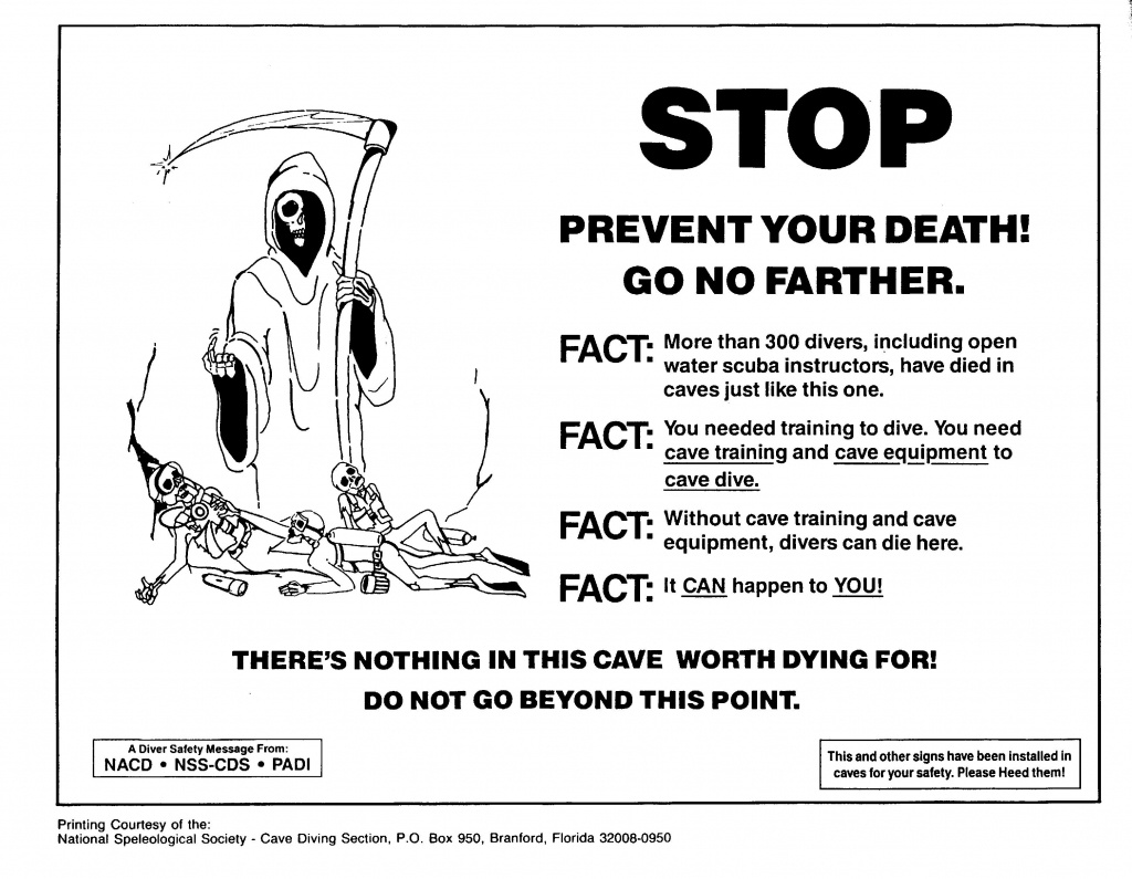 Why Cave Diving Is The Most Dangerous Activity - Cave Diving Warning - Florida Cave Diving Map