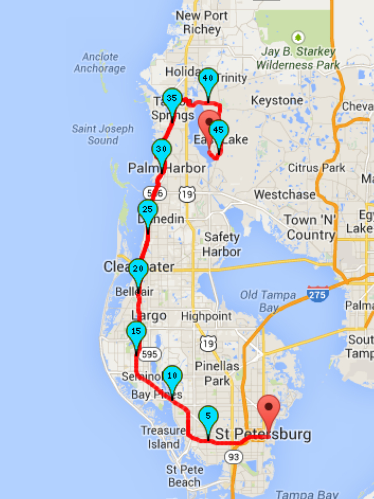 Why I Love Ultras: The 2014 Pinellas Trail Challenge | Dave Krupski - Pinellas Trail Map Florida