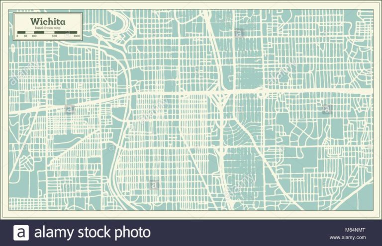 Wichita Kansas Usa City Map In Retro Style Outline Map Vector wichita-kansas-usa-city-map-in-retro-style-outline-map-vector