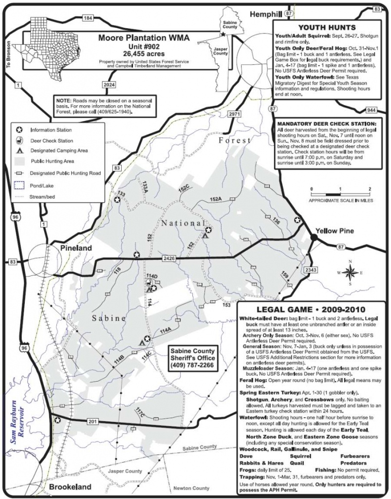 Wilderness And Wildlife Management Areas – Toledo Bend Lake - Texas Wma Map