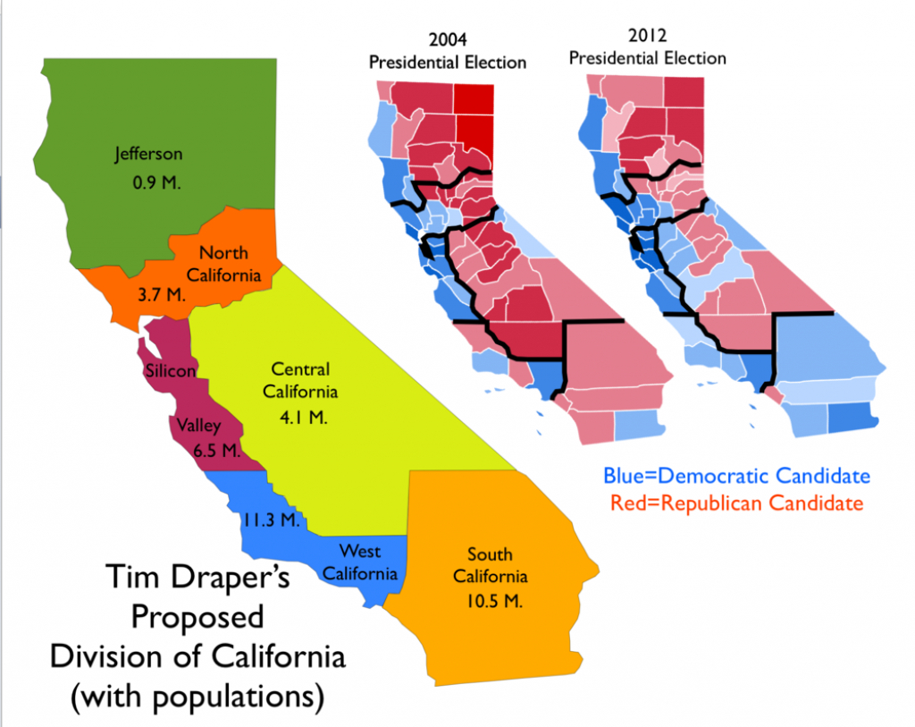 map of new california