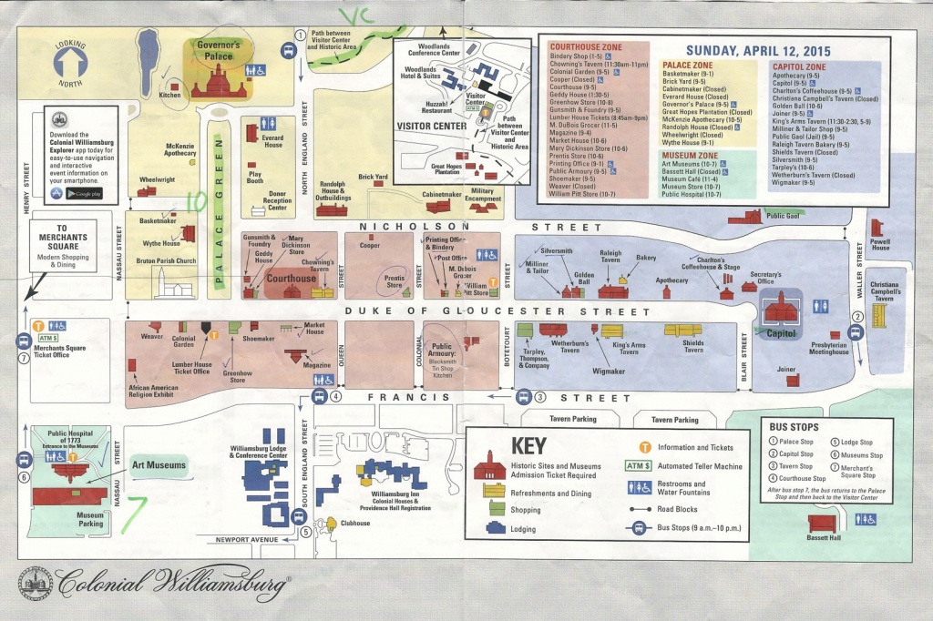 Williamsburg Tourist Map Related Keywords &amp;amp; Suggestions - Colonial Williamsburg Printable Map
