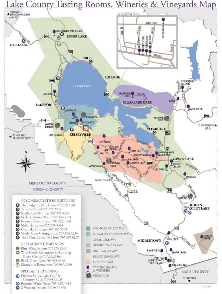 Wine Tasting - Lake County - Wine Country Map Of California