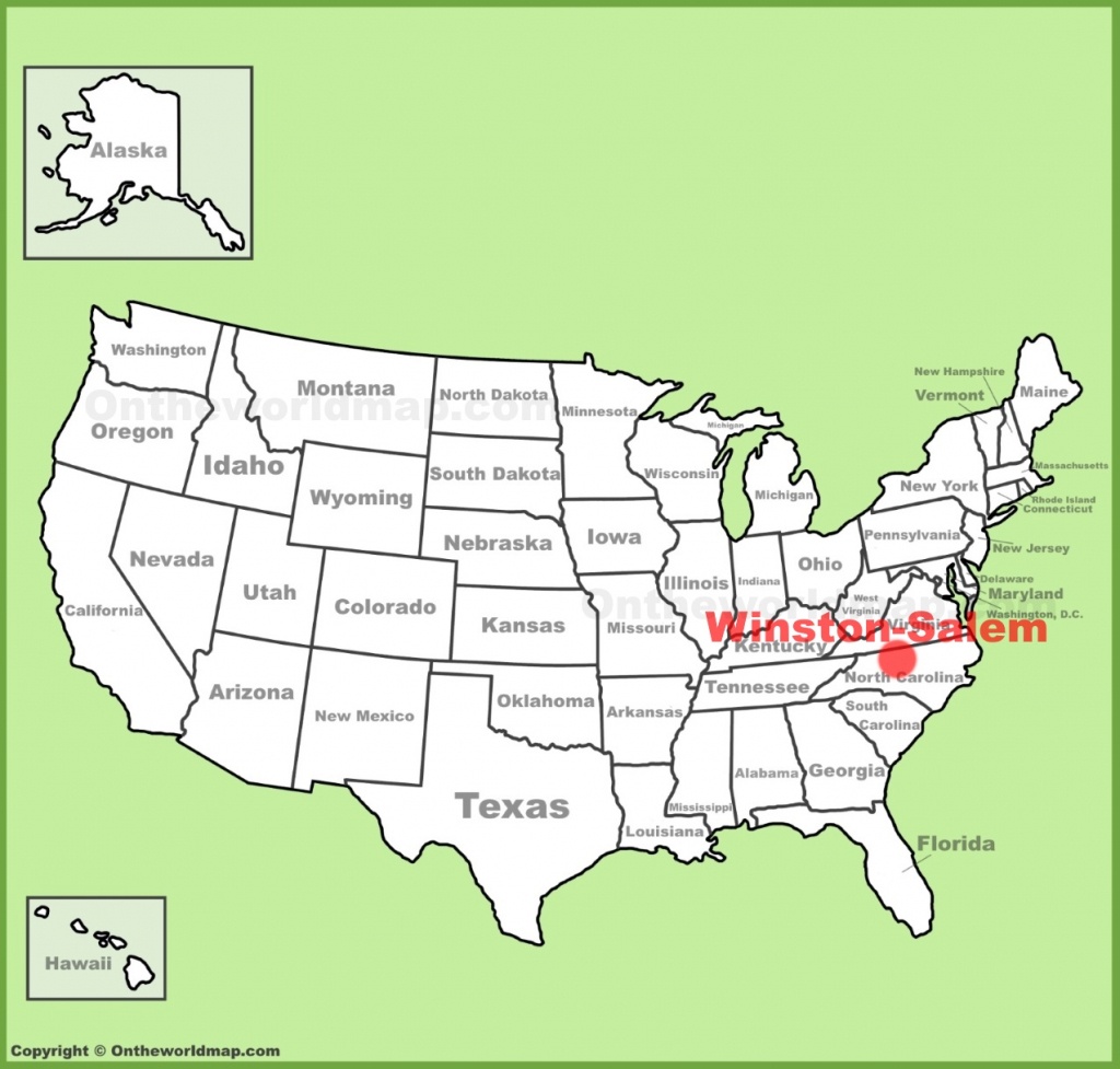 Winston-Salem Location On The U.s. Map - Winston California Map | Free ...