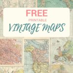 Wonderful Free Printable Vintage Maps To Download | Papercrafts   Vintage Map Printable
