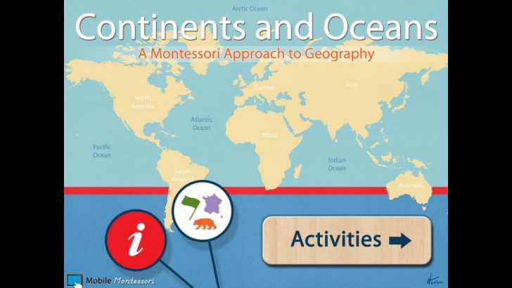 Printable Map Of The 7 Continents And 5 Oceans