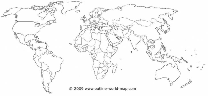 Picture Of Map Of The World Printable