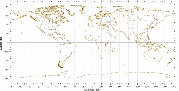 Map Of World Latitude Longitude Printable