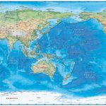 World Physical Wall Map Pacific Centeredcompart Maps – Printable World Map Pacific Centered