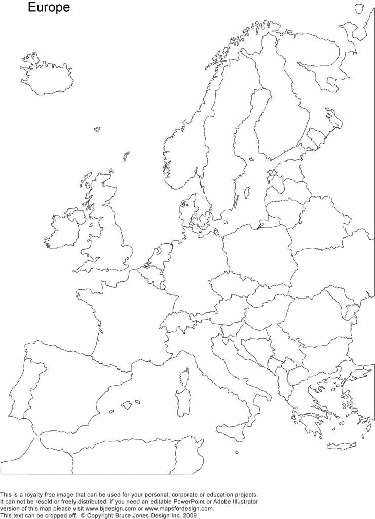 World Regional Printable, Blank Maps • Royalty Free, Jpg - Free Printable Map Of Europe