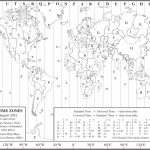 World Time Zone Map As A Printable Pdf. Note That This Is   Printable Time Zone Map For Kids