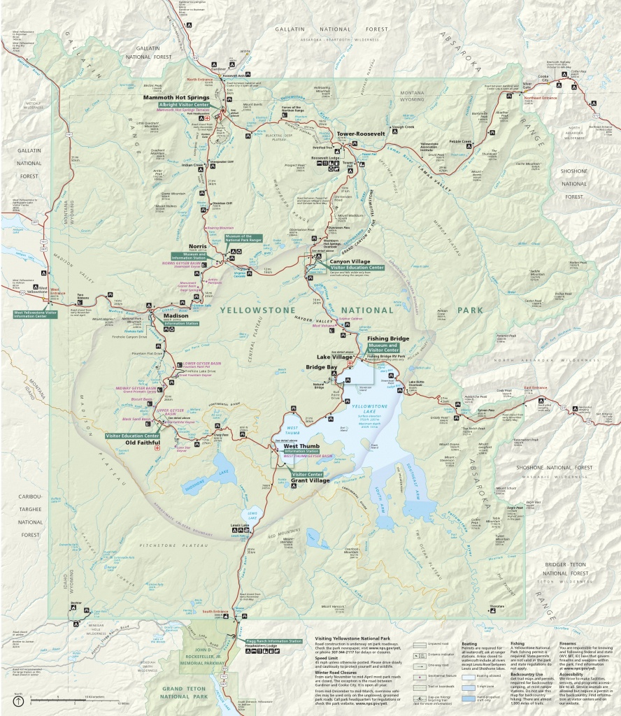 Yellowstone Maps | Npmaps - Just Free Maps, Period. - National Atlas Printable Maps