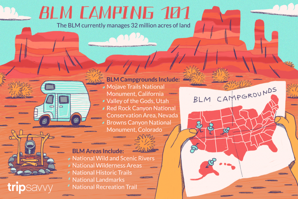 Your Guide To Blm Camping And Recreation Blm Dispersed Camping California Map 