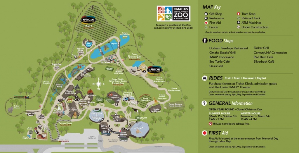 Zoo Map | Omaha&amp;#039;s Henry Doorly Zoo | Entertainment In Omaha | Visit - Zoos In Florida Map